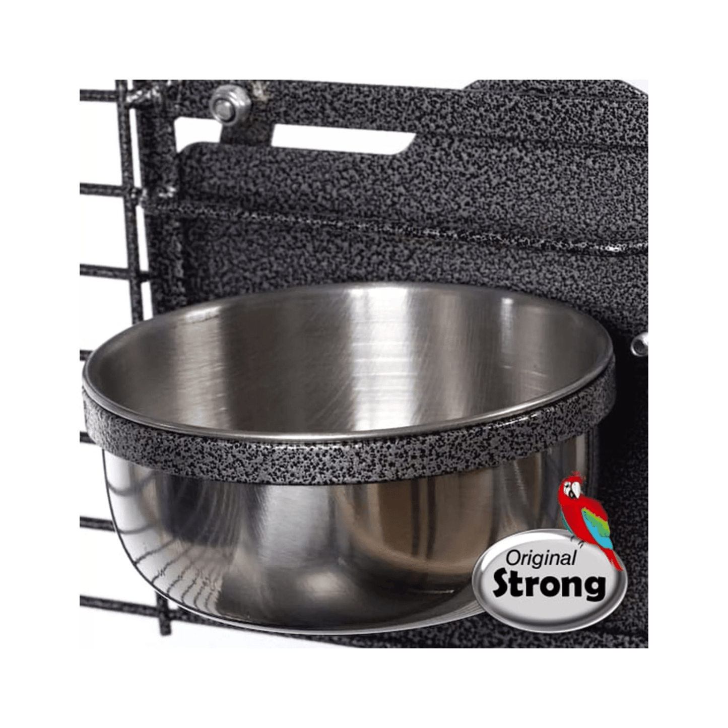 Strong Kamervolière Myra, 3 Verdiepingen, Zilvergrijs - Papegaaishop