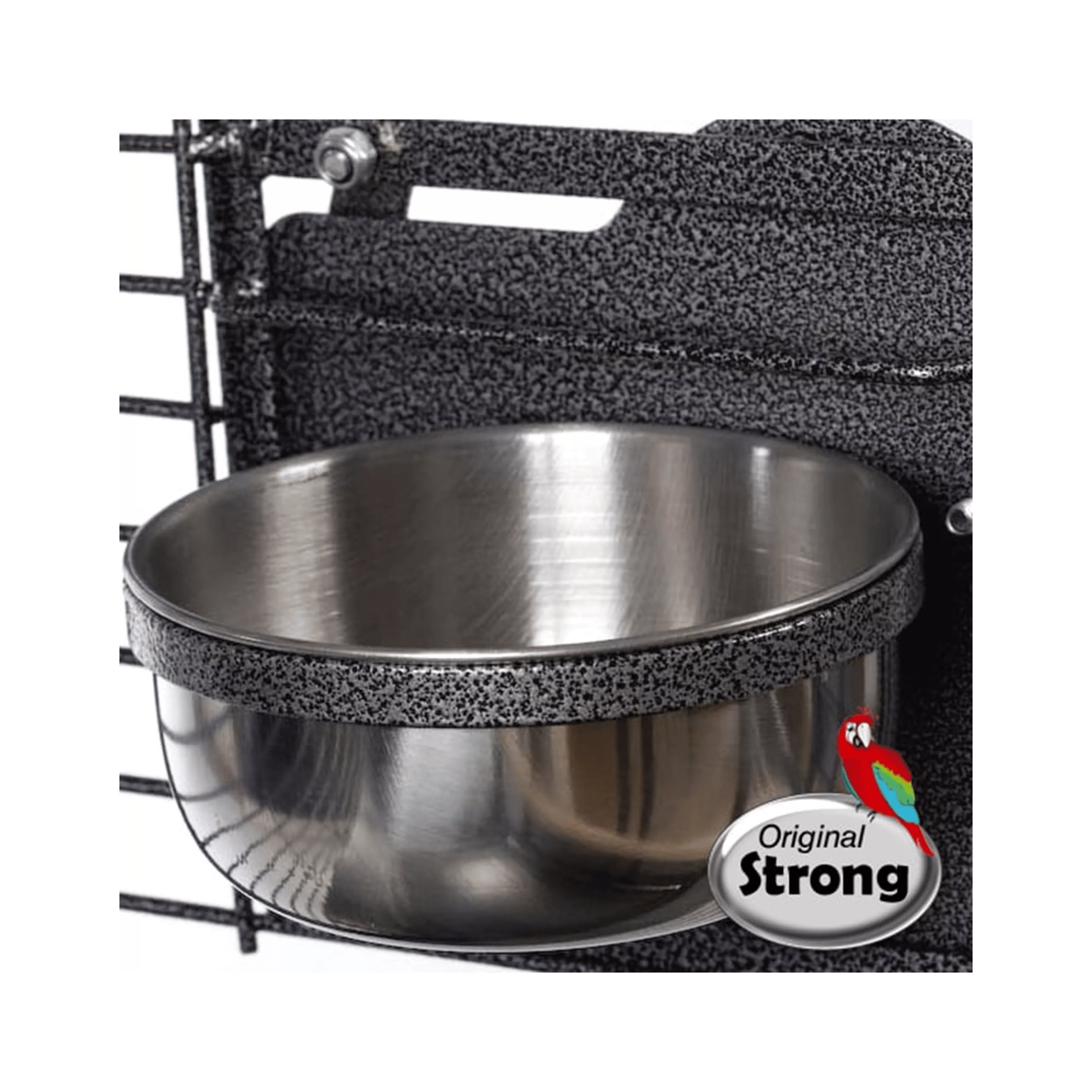 Strong Kamervolière Myra, 3 Verdiepingen, Zilvergrijs - Papegaaishop