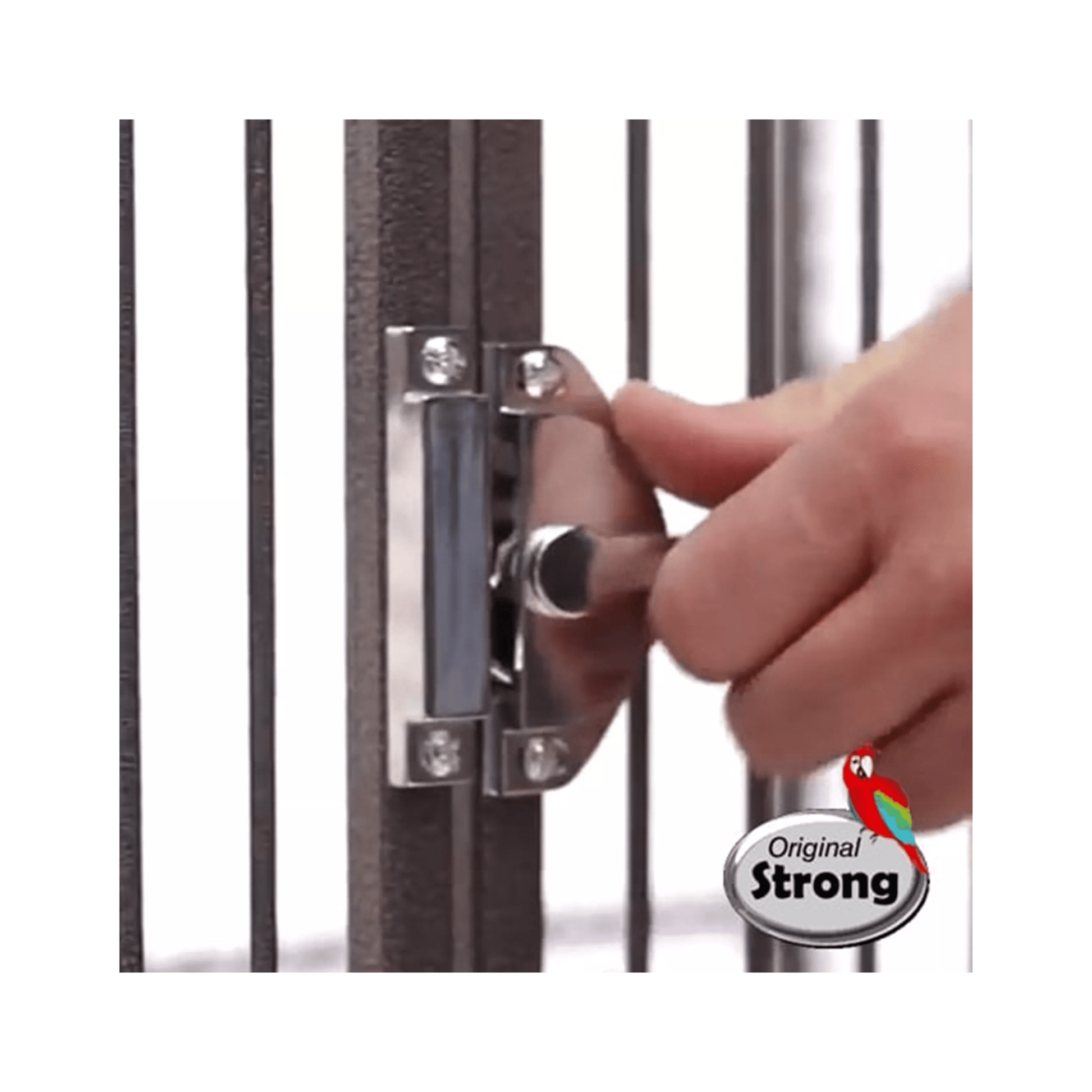 Strong Kamervolière Myra, 3 Verdiepingen, Zilvergrijs - Papegaaishop