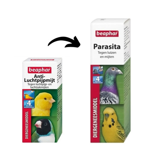 Beaphar Parasita – luchtpijpmijt, schurft en parasieten 50 ml - Papegaaishop