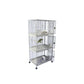Strong papegaaienkooi flight cage Triple - wit - Papegaaishop