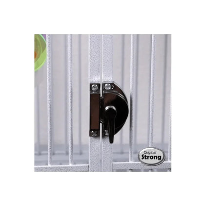 Strong papegaaienkooi flight cage Triple - wit - Papegaaishop